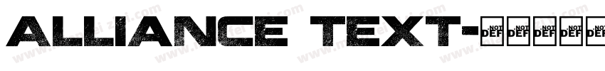 Alliance Text字体转换